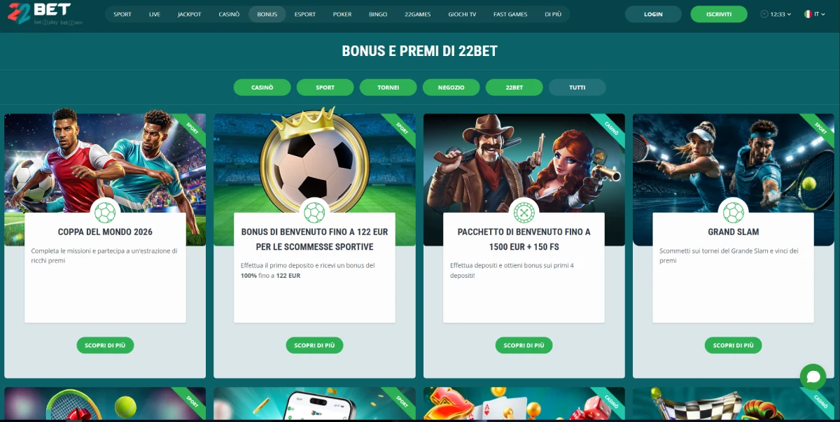 22Bet Bonus