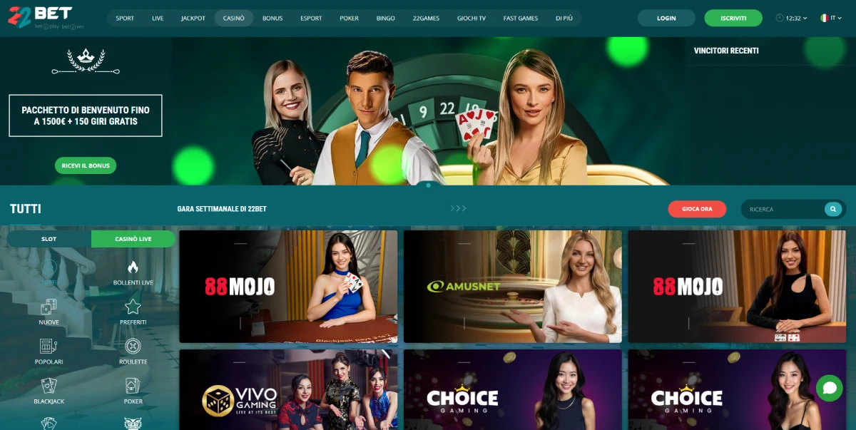 22Bet casino